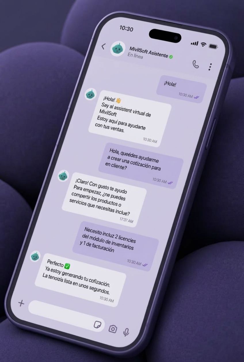 Dashboard de un sistema ERP